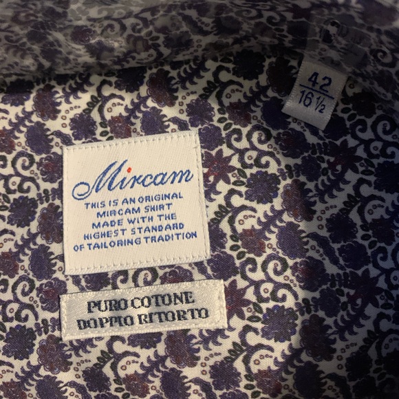 Men’s cotton shirt from Italy. New! US size about medium - Picture 8 of 9